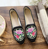 Breakj Shoes Single Shoes Bright Silk Cloth Dance Shoes Cheongsam Shoes Ancient Style Mother Shoes Embroidered Cloth Shoes Women's