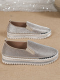 Breakj And Autumn 2025 New Lefu Shoes Thick Sole Lazy One Foot Pedal Drilling Shoes Women's Flat-Bottomed