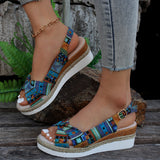 Breakj Summer New Women's Shoes Eaby Comfortable Thick-Soled Sandals 40-43 Light-Bottomed Buckle With Fish Mouth Sandals