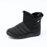Boots Women Shoes Warm Plush Fur Ankle Boots Winter Female Slip On Flat Casual Shoes 2020 Waterproof Ultralight