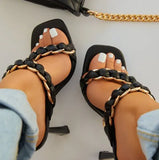2022 NEW Sandals Women Shoes Solid Color Comfortable Flip-Flops босоножки женские Designer Flat Slippers Open Toe Luxury
