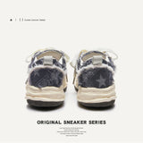 Breakj Shoes Destroy The Aesthetic Deconstruction Of Dissolved Shoes Retro To Make Old Youth Plate Shoes Trendy Men's Shoes Men's
