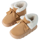 New Winter Fur Snow Boots Women Luxury Thicken Plush Cotton Padded Shoes Woman Platform Lightweight Ankle Boots Botas