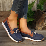 Breakj Casual Sneakers Casual Ladies Metal Chain 2025 Summer New Large-Size Single