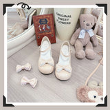Breakj Princess Wind Lolita Shoes Round Head Bow Lo Shoes 2025 New Daily Sheel Mary Cherish