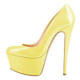 Round Head Waterproof Table Super High Heels Large Size Single Shoes Sexy Platform