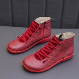 Breakj Autumn And Winter Large-Size Flat Bottom Warm Lady Short Boots New Flat Bottom Women