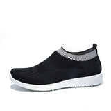 Women Sneakers Lightweight Women's Sport Shoes Slip On Flats Shoes Women Loafers Plus Size Walking Flats Female