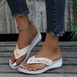Breakj New Metal Buckle Beach Slippers Women's Casual Sandals