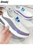 New Fashion Summer and Autumn Woven Breathable Sneakers Women Lace Up Designer Comfort Casual Shoes on