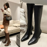 Tall Tube Thin Boots Elastic Thin Heel But Small Knee High Heel Boots Women Long Boots