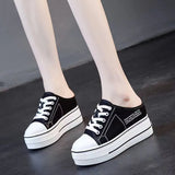 Breakj Height Women's Shoes Spring And Autumn Leisure Waterproof Table Thick-Soled Student Shoes Breathable Mesh Sneakers Boost Running