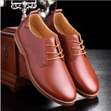 Many Young And Middle-Aged British Leather Shoes Beef Tendon Bottom Men's Shoes Flat Large Spot Quick