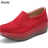 Fashion Leather Soft Bottom Tassel Women's Single Shoes Spring and Summer Thick Bottom Wedge Heel Women Hollow Light