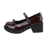 Breakj Wind Thick Sole Small Leather Shoes French Retro Mary Treasure Shoes Single Shoes 2025 Autumn Round Head JK Lefu