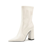 Breakj Pointed High And Sexy Water Drill Elastic Boots Thin Skinny Boots Fashion Women's