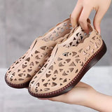 Summer Sandals Women's Breathable Hole Flat Soft Non-slip Comfortable Shoes Sandalias De Mujer
