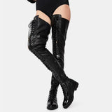 Breakj New Zip Side Zip Line With Long Over-Knee Boots