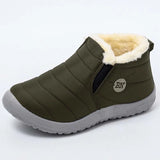Shoes Women Slip On Waterproof Shoes Fashion Breathable Outdoor Fur Warm Winter Casual Shoes Sneakers Women Plus