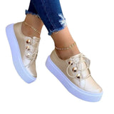 Size Casual Flat Single Shoes Women's New Round Head Thick Sole Casual Women's Single Shoes