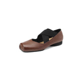 Pig Nose Shoes Female Spring 2024 New Inside And Outside Full Leather Retro Wind Ballet Shoes