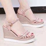 Breakj Summer 2023 Roman Sandals Fairy Style New Fashion High Heel Platform Comfortable Increased Lightweight Women's
