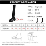 Sexy Slim Over The Knee Stretch Socks Boots Women Autumn Thick High Heels Long Boots Woman Anti-Slip Platform
