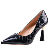 Women's Singles Shoes Summer French Fairy High Heels Light Mouth Solid Color Black Sexy Ladies Office Work