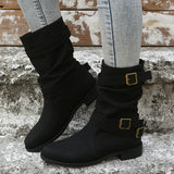Size Women's Boots 2023 Autumn / Winter New Flat Bottom Low Heel Women's Boots Women's
