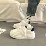 Breakj Hong Kong Style Design Retro Thick-Soled Shoes Children's New Chic Original Small White Shoes Casual Bread