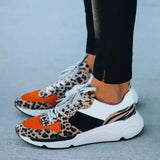 Summer Hot Lady Shoes Women Sneakers Leopard Mesh Breath Women Running Female Shoes Outdoor Flat Platform Zapatos