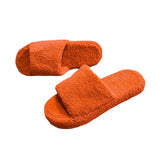 Breakj Leisure Warm Hair Slippers 2023 Autumn New Women's Slippers Home Flat Bottom Slippers