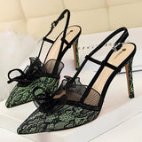 Shoes Lace Hollow Woman Pumps Sexy High Heels Party Shoes Fashion Women Heels Ladies Shoes Women Sandals Plus Size 42