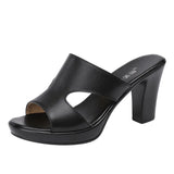 Thick-Heeled Sandals For Women In 2023 Summer New Thick-Soled Waterproof Platform Fish Mouth Small Size 3233 Fashion