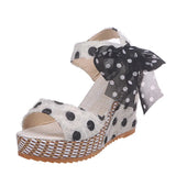 Breakj Hee Women's Sandals Fruit Pattern High Heel Sandals Women 2025 Spring And Summer New Word Fish Mouth Bow Women's