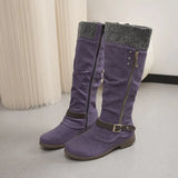 Breakj Code 2025 Autumn And Winter New Thick Side Zipper High-Heeling Women's