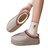 Breakj Large Size Women's Boots Fashion Snow Boots Autumn And Winter Indoor Outdoor Low