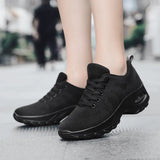 Casual Women Shoes Heighten Comfortable Mesh Breathable Walking Ladies Shoes Air Shoes Sneakers Women Thick