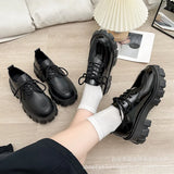 Jk Student Single Shoes Women Spring 2023 New Ins Fashion British Wind Retro Thick Bottom Lotte Small Leather Shoes