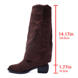 Breakj And Cowboy Boots 2025 New Autumn And Winter Large-Size High-Tube Trouser