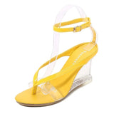 Wear Outside Summer Slippers Candy Color Sandals Ankle Strap 8CM Walk Show Super High Heels Peep Toe Wedding Women