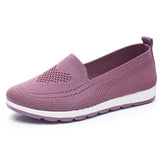 Casual Shoes Light Sneakers Breathable Mesh Summer knitted Vulcanized Shoes Plus Size woman flats Shoes Flying net