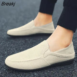 breathable male flat shoes 2023 new summer new casual driving shoes lightweight wear-resistant slippery lazy shoes