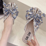 Breakj Women Wear Outside The Summer 2025 New Small Flowers Flat Bottom Fish Mouth Cool Drag Fashion Pedal Pedal Half