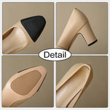 Size 33-42 Women Pumps Summer 2023 Real Leather Casual Flats Shoes for Women Luxury Brand Thick High Heels Shoes