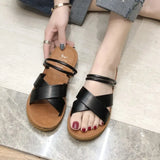 Drag Women Wear Cool Drag Summer New Korean Version Of Thick Sole Cross Two Wear Sandals Students Casual Beach Shoes Women All The Year
