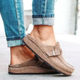 Breakj Women's Sandals 2023 Bag Head Wear Half-Dragging Women's Leisure Slippers Large-Size Cool