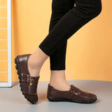 Shoes Genuine Leather Shoes Casual Flats Loafers Women Spring Autumn Ballet Flats Patchwork Designed Zapatos De