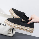 Spring Women's Breathable Sneakers Flat Casual Shoes Slip on Ladies Loafers Vulcanized Shoes Walking Sneaker